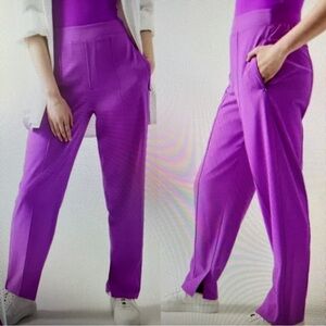 Athleta Vienna Slim Pants Purple Women's size 16 Tall (16/T) NWT
